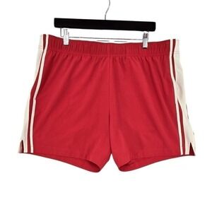 YPB motionTEK XXL Red Athletic Shorts Retro Stripe 6"‎ Inseam NWOT